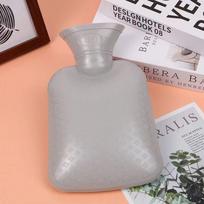 Large Capacity Dual-Use Hot Water Bottle Hand Warmer for Winter Dormitory Students 500ML pilka spalva