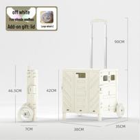 Compact Foldable Shopping Cart, Stair-Climbing Trolley for Groceries and Packages