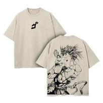 Anime JoJos Bizarre Adventure Dio Print Tshirt Unisex Short Sleeve Clothing Washed Cotton Tee Retro Unisexga T Shirt Harajuku Tshirt S