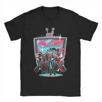 Vox Hazbined Hotels Unisex Women T Shirt Black Comedy Humor Tee Shirt Short Sleeve TShirt 100 Cotton Printed Clothing S