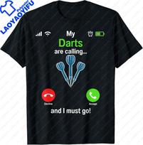 Darts Dartboard Calling Funny Dart Player Team Darts Player TShirt Unisexs Clothing Tops Graphic T Shirts Camisas Streetwear S