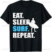 Surf Design for Unisex Women Surfing Surfboard Surfer TShirt Print Original Design Gifts T Shirts Funny Shirt Ropa Hombre S