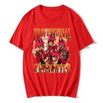 Alastor PROFESSIONAL GASLIGHTER Graphic Tshirt Unisexga Helluva Boss Hazbinhotel Tshirts Short Sleeve Fashion Loose Unisex T Shirts S