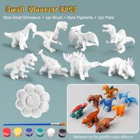 68 vnt. Neišdažytas „Pasidaryk pats“ dinozaurų dažymo rinkinys 3D tuščios dinozaurų figūrėlės Rankdarbių dažymo rinkinys Montessori Švietimo kūrybinis grafiti