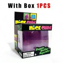 Selling Nice Cube Super Soft Squishy Fidget Toy, Translucent Red Stress Relief Cube, BPA-Free Safe for Kids & Adults