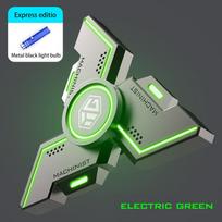Nauja Technologija Protingas Juodas Technologinis Fidget Spinner Metalo Lydinio Giroskopas Šviečiantis Rankinis Streso Malšinimo Žaislas Berniukui Suaugusiems Gimtadienio Dovanos