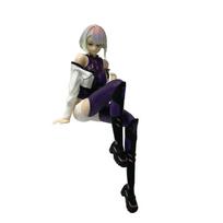 Sandėlyje  Išpardavimas Cyberpunk Lucy 17cm Sėdinti Pozicija PVC Anime Figūrėlė Kolekcionuojamas Modelis Žaislas Dovana Naujų Metų Dovana