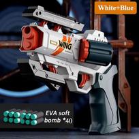 Children Safe EVA Soft Bullets Revolver Gun Toy Manually Loaded Outdoor Sports Shooting Game Christmas Gift for Kids