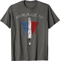 Mirage III Fighter Jet French Military Aircraft UnisexTShirt Short Sleeve Casaul 100 Cotton T Shirt S