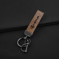 For Lexus IS250 IS300 RX330 RX350 GX200 GX300 LX470 High Quality Leather Car Logo Keychain Gift Keyring Holder Accessories