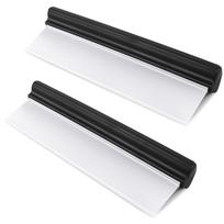 2Pack 11.8 Inch Car Drying Squeegee Water Blade Professional Automotive Wiper Car Squeegee Water Blade Squeegee Silicone Auto juoda