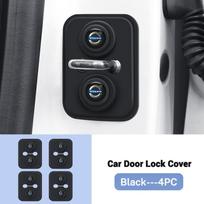 4PC Car Silica Gel Door Lock Protective Cover Door Lock Buckle For Volvo Xc60 Xc90 V40 V60 S60 V50 V90 S80 C40 XC40 V70 XC70 C30