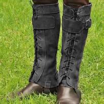 Medieval Renaissance Warrior Greaves Knee Pads Cosplay Shoe Covers juoda