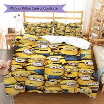 Minionai Minkštas Patogus Antklodės Užvalkalas, Vaikų Lovos Patalynės Rinkinys Dovana, Ypač Didelis Dydis, Galimi Įvairūs Dydžiai LXR69 135x200cm