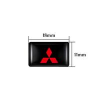10/20pcs Auto Styling 3D Epoxy Resin Emblem Badge Sticker Decals For Mitsubishi ASX Lancer L200 Pajero Attrage Mirage Eclipse