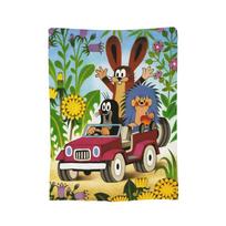 Mole Krtek Little Maulwurf Cartoon Blankets Coral Fleece Plush Summer  Soft Throw Blankets for Bed Outdoor Plush Thin Quilt 150x200cm
