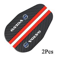 For Volvo XC90 XC60 V50 S60 V70 V60 V40 S90 olestar AWD XC40 S80 2Pcs Car Logo Rearview Mirror Rain Eyebrow Stickers Accessories