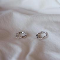 Mobius S925 Sterling Silver White Gold-Plated Zirconia Hoop Earrings for a Daily Refined Look. 925 Silver