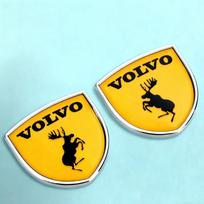 2 vnt. Metalinis automobilio skydo logotipas Šoninės kėbulo uodegos bagažinės lipdukas Volvo AWD V50 S60 XC60 S40 XC40 XC90 V60 S80 S90 V90 V70 T6 T8