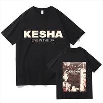 Keshas New UK Concert Commemorative TShirt  Kesha Fan Gift TShirt Couples Pure Cotton TShirt  Stylish Graphic TShirt S