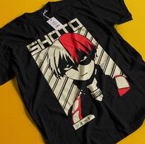 Shoto Todoroki TShirt My Hero Academia Bakugo Katsuki Tee Anime Dabi Deku Shirt S