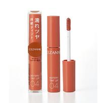 Cezanne Watery Tint Lip 04 Camel Orange 4.0g Tint formula, long-lasting shine.