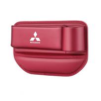 For Mitsubishi Delica Triton Ralliart Star Mirage Galant Attrage Car Seat Gap Multifunction Crevice Storage Box Cup Holder raudona