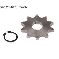 520# Chain 20mm 10T 11T 12T 13T 14T 15T 16T 17T 18T 19T 20T 21T 22T 23T Front Engine Sprocket For ATV Quad Dirt Bike Motorcycle