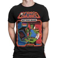 Video Games Rot Your Brains 90s Fun T Shirt for Gamers #SR#T433 L