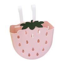 Kids Bike Basket Cute Front Handlebar Hanging Children Bicycle Storage Basket rožinė