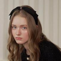 Raw Ribbon Crystal Hairband JP-25-143HB mocha