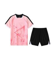 Quick-Dry Volleyball Team Uniform for High School Students - Summer Style for Men and Women 2XL rožinė