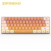 61 Keys Seven-color Mechanical Feel Membrane Wired Keyboard RGB Gaming Office Laptop Keyboard