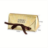 50Pcs Wedding Favors and Paper Baby Shower Gifts Candy Box Wedding Favors Candy Bags Gifts Supplies 9.8x5x4.7cm tamsi/safyras