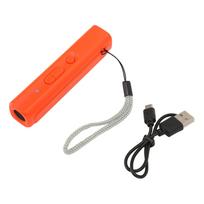 Ultragarsinis šunų dresuotojas USB įkraunamas nešiojamas rankinis elektroninis šunų atbaidymo prietaisas dresavimui oranžinė