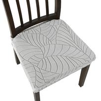 1PC Soft Office Chairs Wear-resistant Elegant Chair Cover Daily Dining Durable Dining Chairs Comfortable Elasticity šviesiai pilka spalva