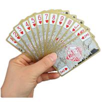 High Quality See Through Plastic Playing Cards Water Resistant Gold Edge Poker Cards Dragon Card Game Collection Gift