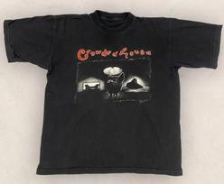 Vtg Crowded House Band Alone Together European Tour Cotton Black Shirt BL576 Unisex T-Shirt XL