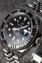HAMAYOTA Submariner Diamond Automatic Japanese 316L Men's Watch, Bezel, Winding, Movement, Diver's Watch, juoda