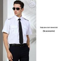 Men's Long-Sleeved Pilot and Flight Attendant Uniform Shirt 40
