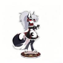 Helluva Boss Anime 15cm Acrylic Standee Keychain Full Set Loona Fizzarolli Maid Series Kawaii Desktop Decor 15 cm
