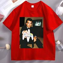 Golden Eye 007 Game Tshirt Casual Round Neck Pullover Gamer T Shirt Funny Graphic Tees Loose Round Neck Comfortable Clothing S