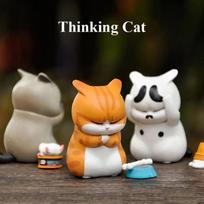 31Pc Mini Cat Blind Box Anger Orange Cat Cute Figures Ornaments Mystery-box Office Desktop Computer Decoration Children's Gift