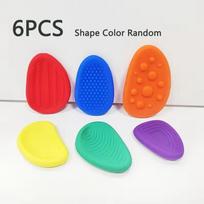 5612Pcs Fidget Toys for Adults Textured Sensory Silicone Stone Bracelet Ring Autism Kids Calming Down Fidget Stress Relief Toy