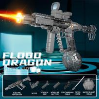 Long Range Shooting Electric Water Gun Toys Children Automatic Sensor Muzzle Flame Squirt Gun Kids Summer Beach Pool Party Toy juoda