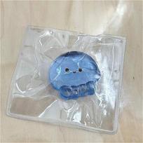 Taba Squishy Jellyfish Fidget Toy, Anxiety Relief Relaxation Squishy, Desk Accessory for Adults Classroom Easter Gift šviesiai pilka spalva