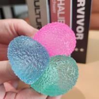 1.57inch Texture Stress Ball, SlowReboundMaltoseGelSquishy Toy,Soft Sensory Fidget for Anxiety Relief, Mini Gift Pink Blue Green šviesiai žalios spalvos