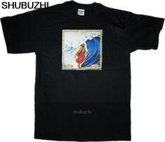 Almera Unisexs Black Tshirt Tee Surfin Jesus Surfing Surf Waves Wave Rider Board Quality T Shirts Unisex Printing Short sbz8249 S