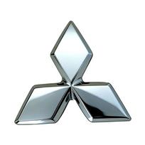 ABS Automobilio Vairo Rato Centrinis Lipdukas Emblema Ženklelis Mitsubishi ASX Ralliart Lancer Cordia Pajero Outlander Eclipse L200 EVO 4.7CM sidabras