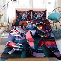 Cartoon H-Helluva Boss Cool Bedding Set Single Twin Full Queen King Size Bed Set Adult Kid Bedroom Duvetcover Sets Anime 135x200cm